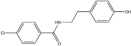 N(p-chlorobenzoyl)tyramine Structure