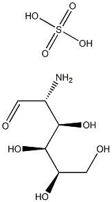 D-氨基葡萄糖硫酸钠盐,,结构式