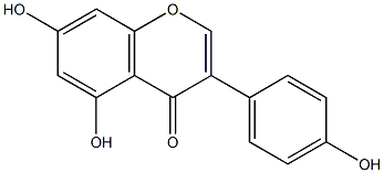 5,7,4'- 三羟基异黄酮,,结构式