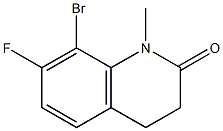 8-Bromo-7-fluoro-1-methyl-3,4-dihydro-1H-quinolin-2-one Struktur