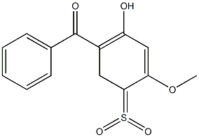2-hydroxy-4-methoxy-5-sulfonylbenzophenone Struktur