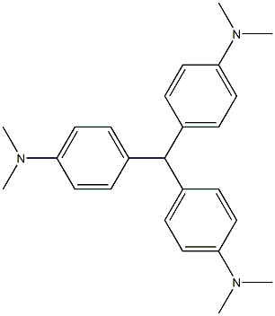 三(4-二甲胺基苯基)甲烷 结构式