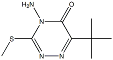 4-amino-6-tert-butyl-3-methylthio-1,2,4-triazin-5(4H)-one Structure