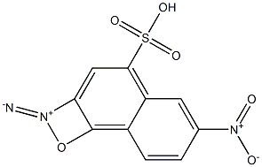 6-硝基-1,2-重氮氧基萘-4-磺酸,,结构式