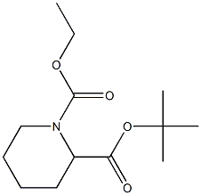 3-R-BOC-piperidinecarboxylic acid ethyl ester Struktur