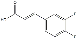 反式-3,4-二氟肉桂酸, , 结构式