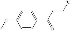 3-chloro-4'-methoxy propiophenone Structure