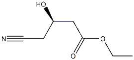 (3R)-4-氰基-3-羟基丁酸乙酯,,结构式