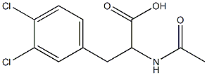 2-乙酰氨基-3-(3,4-二氯苯基)-丙酸, , 结构式