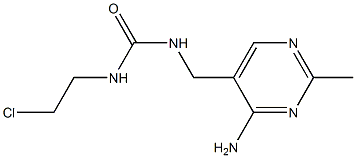 N-[(4-氨基-2-甲基-5-嘧啶)甲基]-N'-(2-氯乙基)脲,,结构式