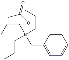 Benzyltripropylammonium acetate Structure