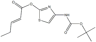 BOC氨噻戊烯酸, , 结构式