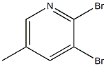 2,3-二溴-5-甲基吡啶,,结构式