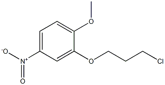 1-甲氧基-2-(3-氯丙氧基)-4-硝基苯, , 结构式