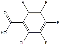 6-氯-2,3,4,5-四氟苯甲酸 结构式