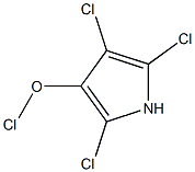 (R)-3-hydroxytetrachloropyrrole Struktur