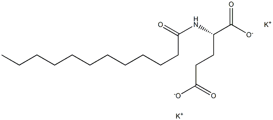 Potassium lauroylglutamate Structure