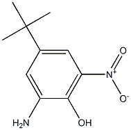 4-叔丁基-2-氨基-6-硝基苯酚,,结构式