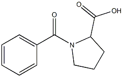 N-苯甲酰-DL-缬氨酸 结构式