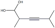 2,5-二甲基-3-己炔-二醇,,结构式