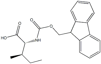 FMOC-D-isoleucine Structure