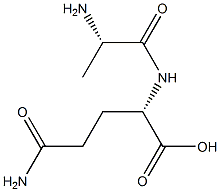 丙胺酰谷氨酰胺, , 结构式