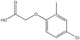 2-甲-4-氯苯氧乙酸,,结构式