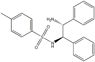 (1R,2R)-(-)-N-对甲苯磺酰基-1,2-二苯基乙二胺, , 结构式