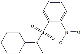 N-甲基-N-环己基-2-硝基苯磺酰胺 结构式