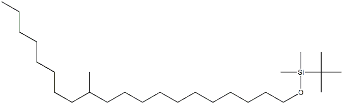 t-Butyldimethyl-(12-methyleicosyloxy)silane Structure