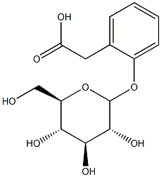 2-carboxylmethylphenol 1-O-glucopyranoside Struktur