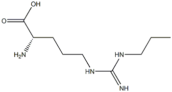 N(omega)-propylarginine,,结构式