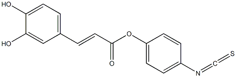 caffeic acid (4-isothiocyanato)phenyl ester Struktur