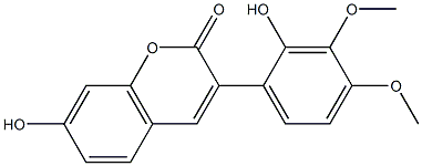 3-(3,4-dimethoxy-2-hydroxyphenyl)-7-hydroxycoumarin Structure