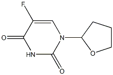 URACIL,5-FLUORO-1-(TETRAHYDRO-2-FURYL)- Struktur