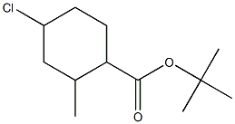 TERT-BUTYL-4-CHLORO-2-METHYLCYCLOHEXANECARBOSYLATE Structure