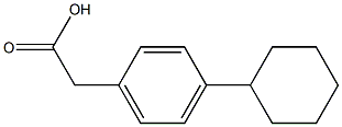 2-(PARA-CYCLOHEXYLPHENYL)ACETICACID Structure