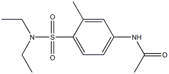N4-ACETYLMETHYL-N1-DIETHYL-SULPHANILAMIDE 化学構造式