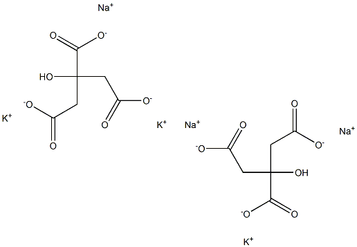 CITRICACID,POTASSIUMSODIUMSALT Struktur