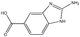 5-CARBOXY-2-AMINOBENZIMIDAZOLE Structure