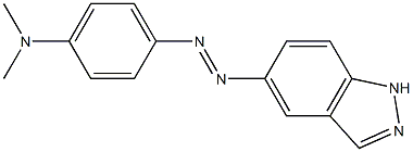 5-(PARA-DIMETHYLAMINOPHENYLAZO)-INDAZOLE Struktur