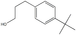 BENZENEPROPANOL,4-(1,1-DIMETHYLETHYL)- Structure
