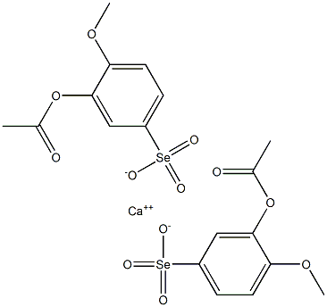 CALCIUM3-ACETOXY-4-METHOXYBENZOLSELENONATE Structure