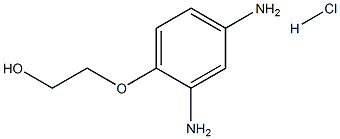 4-(2-HYDROXYETHOXY)-META-PHENYLENEDIAMINE,HYDROCHLORIDE Structure