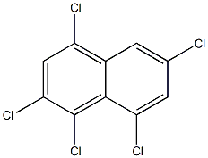 1,2,4,6,8-PENTACHLORONAPHTHALENE Structure