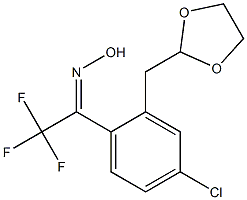O-(1,3-DIOXOLAN-2-YL-METHYL)-2,2,2-TRIFLUORO-4'-CHLORACETOPHENONEOXIME Struktur