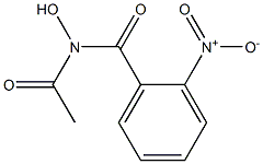 N-ACETYLNITROPHENYLHYDROXAMICACID Struktur