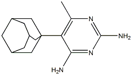 2,4-DIAMINO-5-(1-ADAMANTYL)-6-METHYLPYRIMIDINE Structure