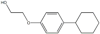 2-(对-环己烷基苯氧基)-乙醇,,结构式