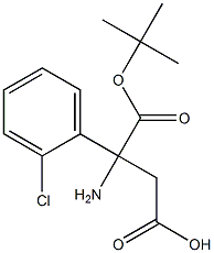 BOC-3-AMINO-3-(2-CHLOROPHENYL)-PROPIONIC ACID Structure